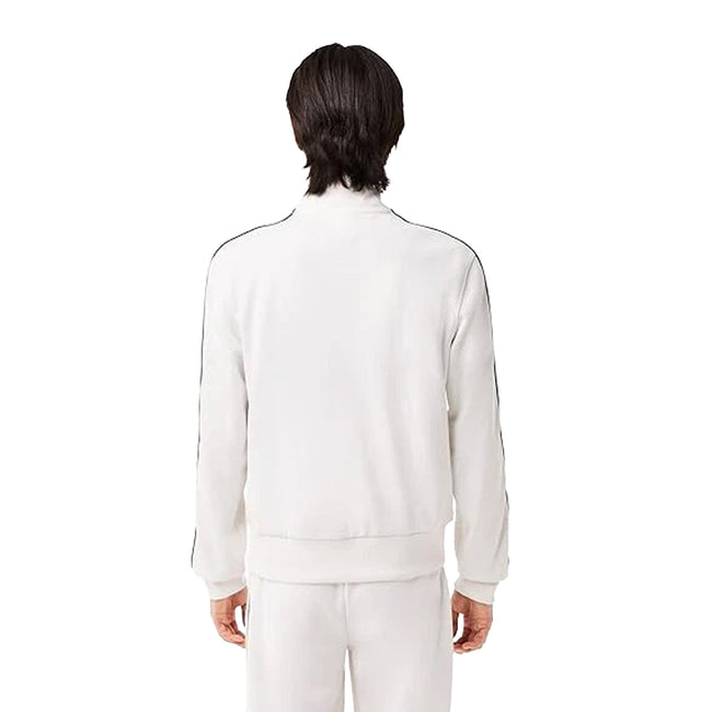 Cream - Back - Lacoste Mens Paris Pique Track Jacket