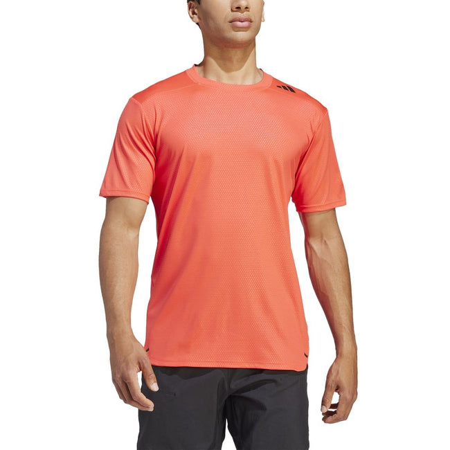 Red - Lifestyle - Adidas Unisex Adult D4T Strength T-Shirt