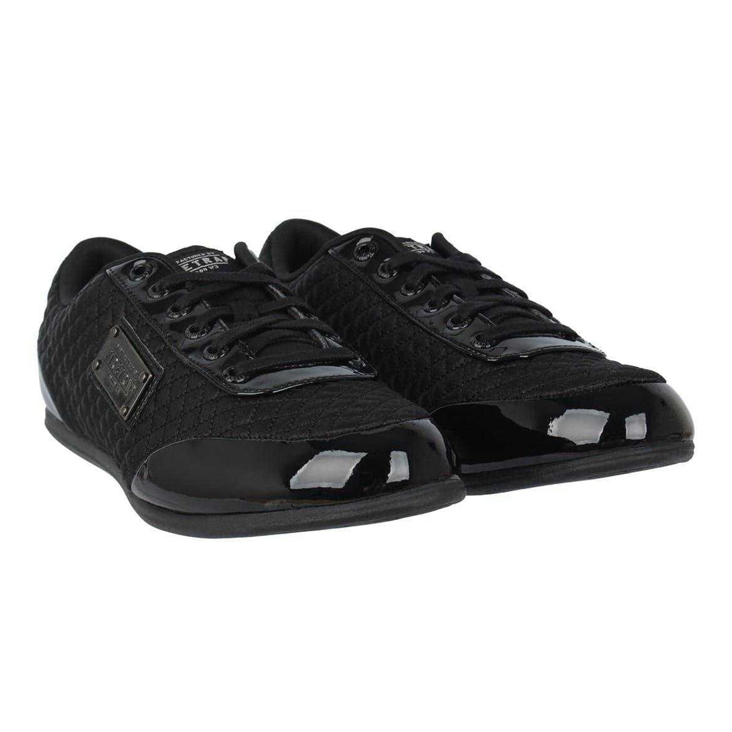 Black - Pack Shot - Firetrap Mens Dr Domello Quilted Trainers