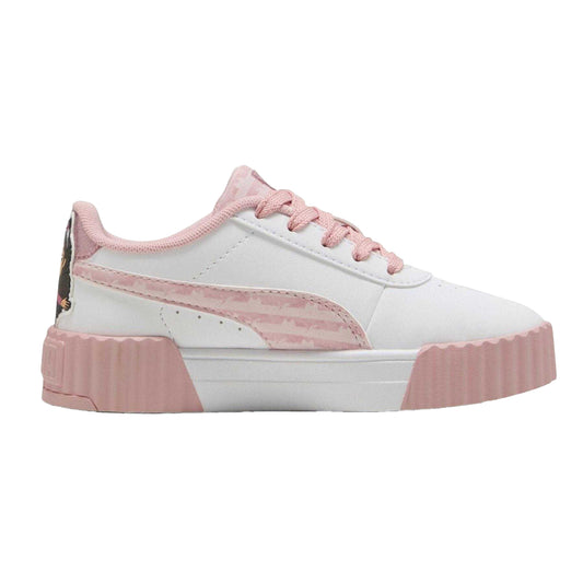 White-Pink - Front - Puma Childrens-Kids Carina 3.O Gabbys Dollhouse Trainers