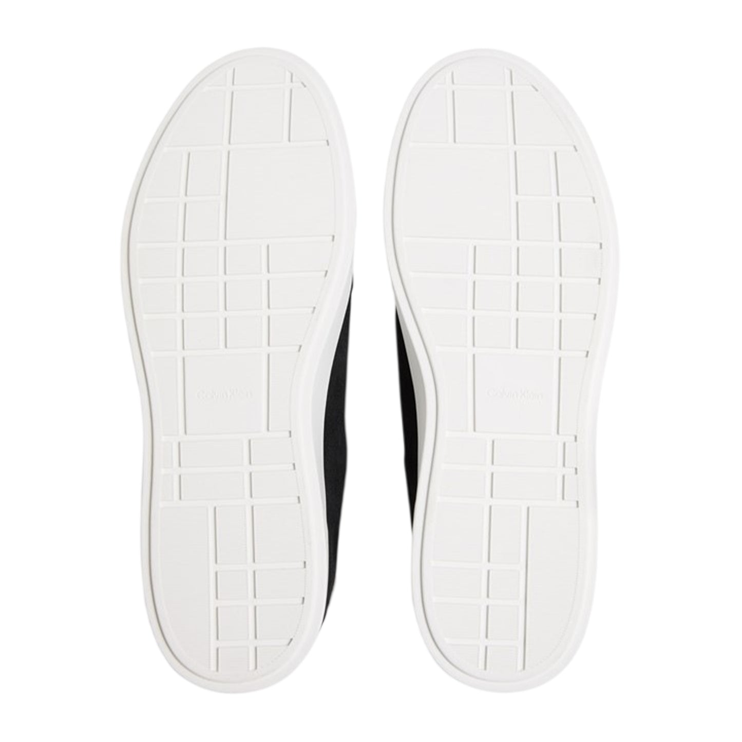 Black-Bright White - Lifestyle - Calvin Klein Mens Suede Low Trainers