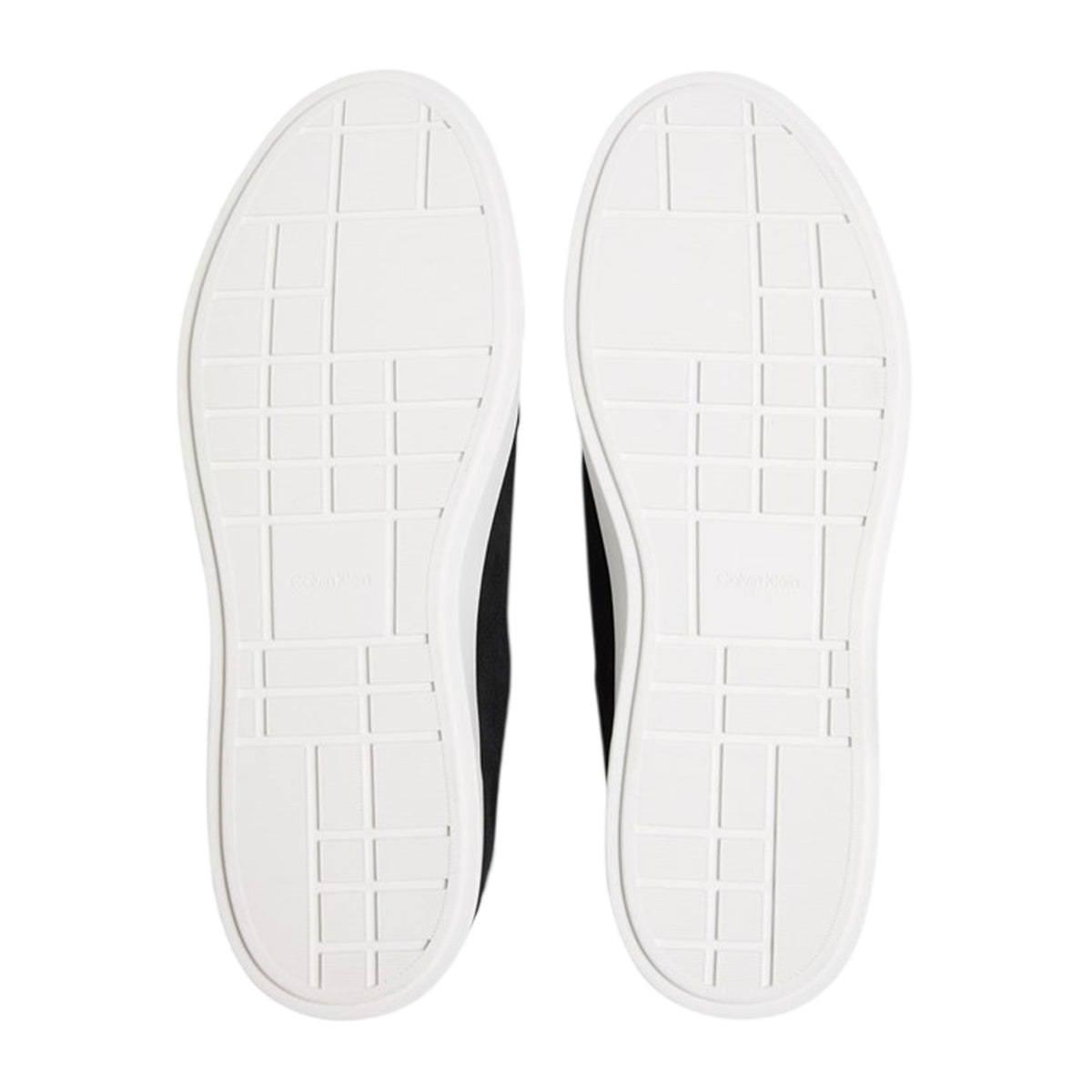 Black-Bright White - Lifestyle - Calvin Klein Mens Suede Low Trainers