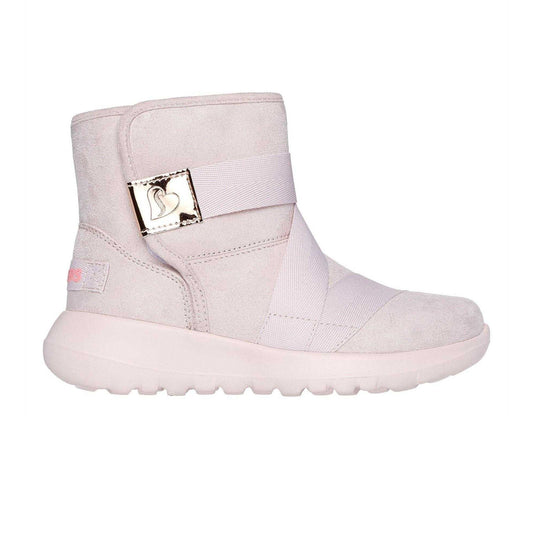 Chestnut - Front - Skechers Childrens-Kids Plush Ankle Boots