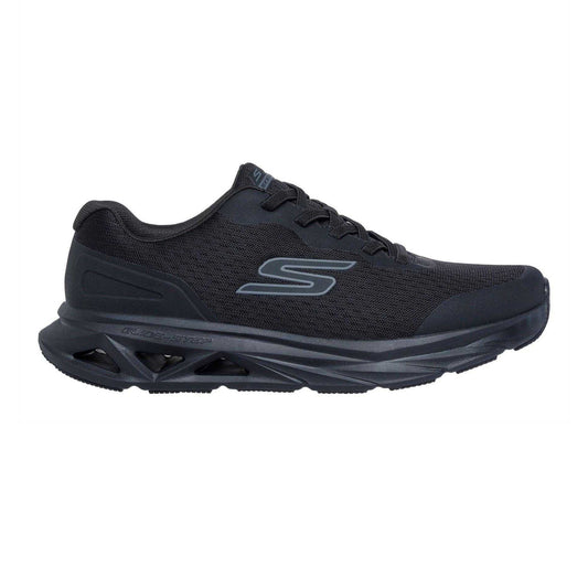 Black - Front - Skechers Mens Glide-Step Trainers
