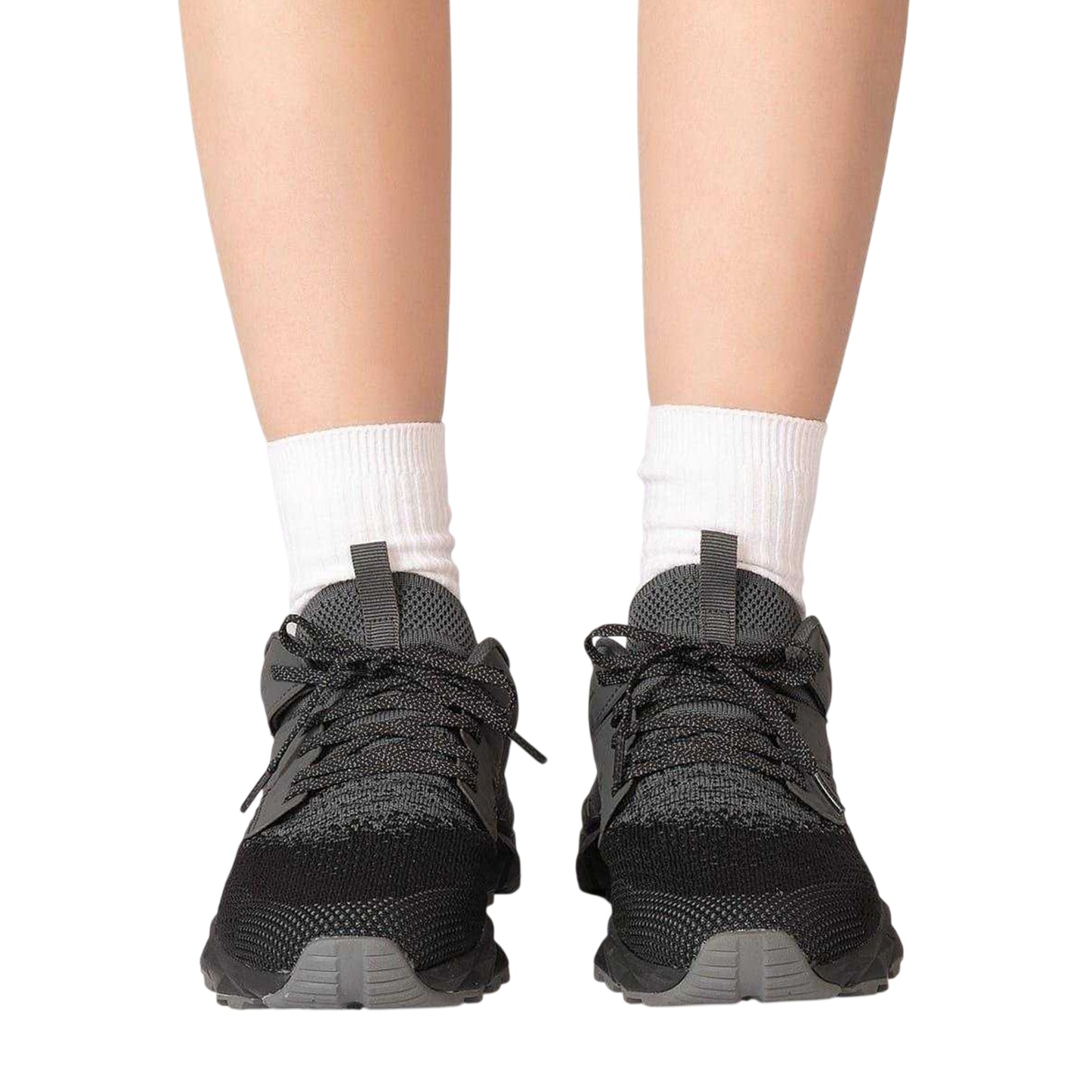 Black-Grey - Pack Shot - Donnay Childrens-Kids Knitted Trainers