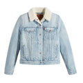Light Blue - Front - Levis Womens-Ladies Original Sherpa Trucker Jacket