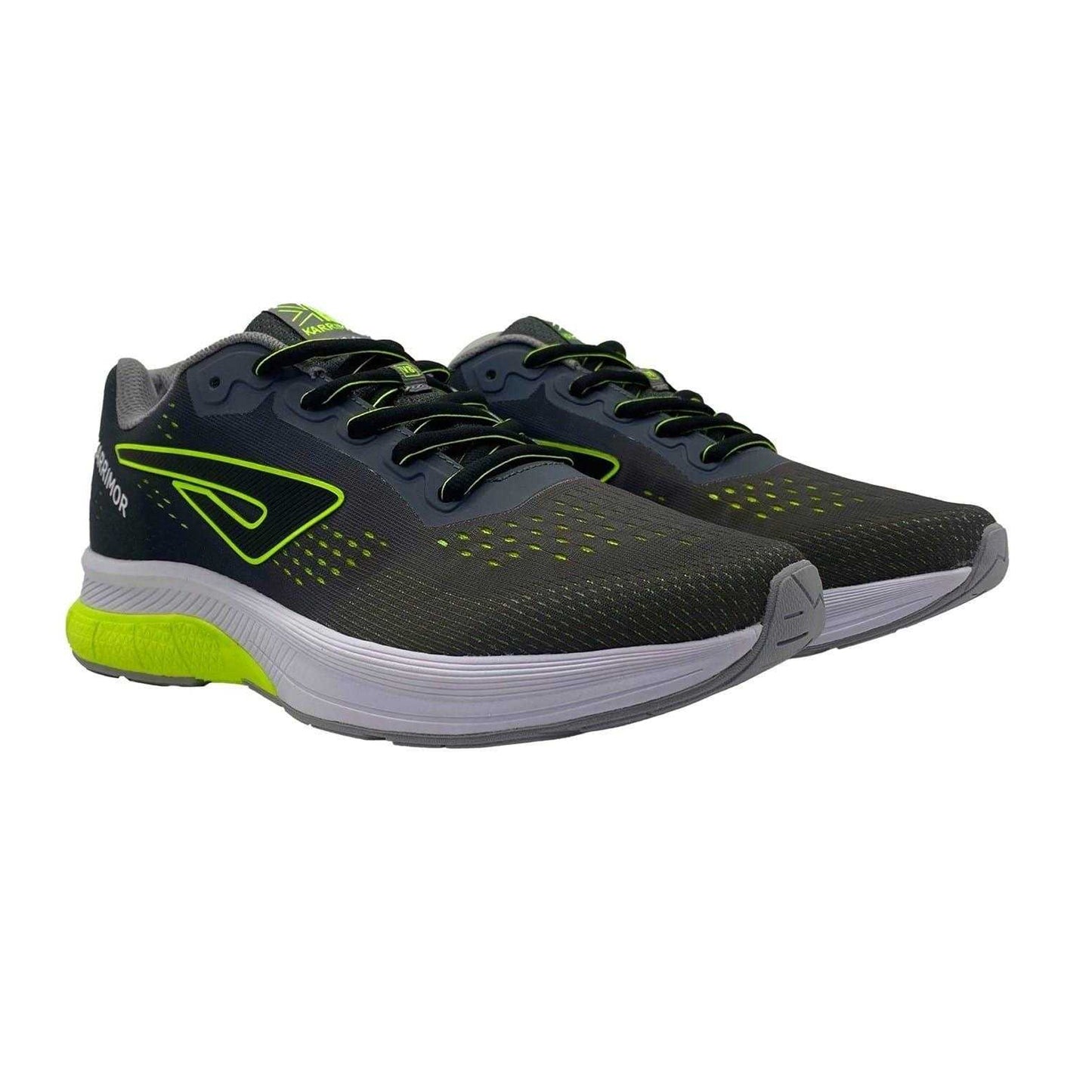 Grey-Lime - Pack Shot - Karrimor Mens Tempo Running Trainers