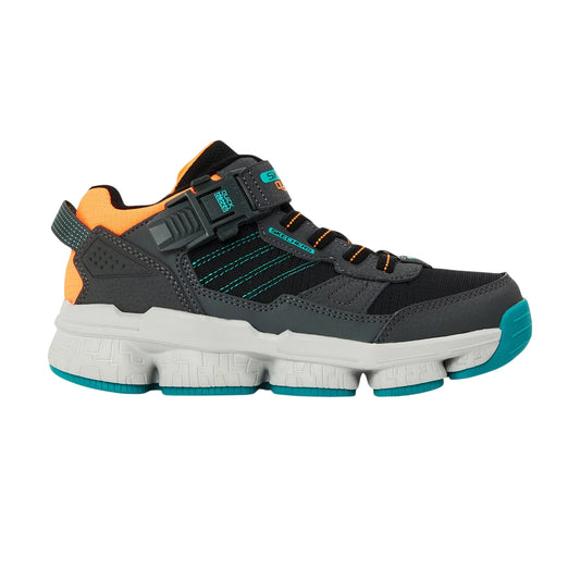 Charcoal Grey - Front - Skechers Childrens-Kids Lunnix Trainers