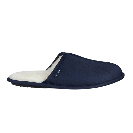 Navy - Front - Farah Mens Ahlers Mule Slippers