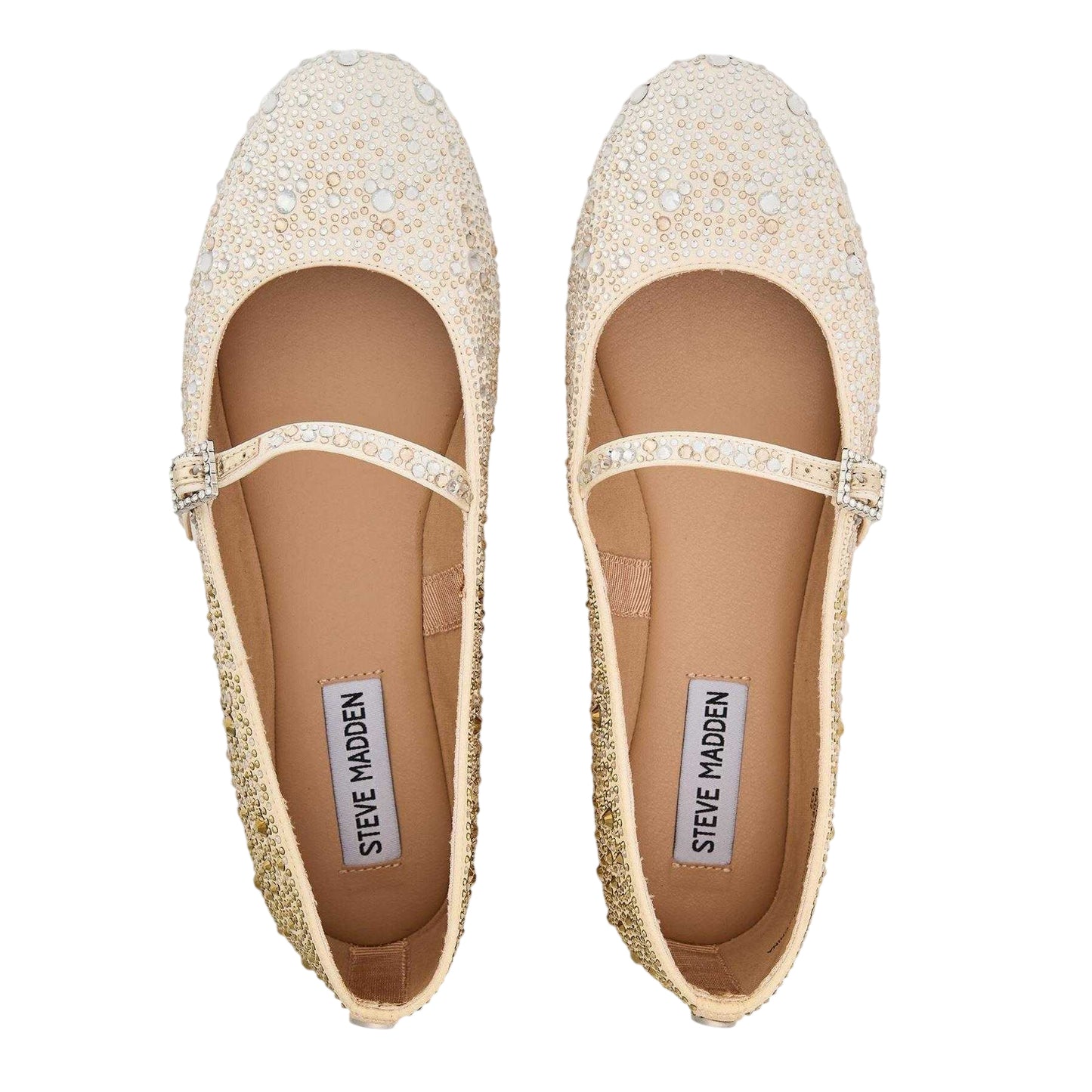 Gold - Lifestyle - Steve Madden Womens-Ladies Brissa Leopard Ballet Flats
