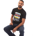 Black - Pack Shot - Weekend Offender Mens Cassettes T-Shirt