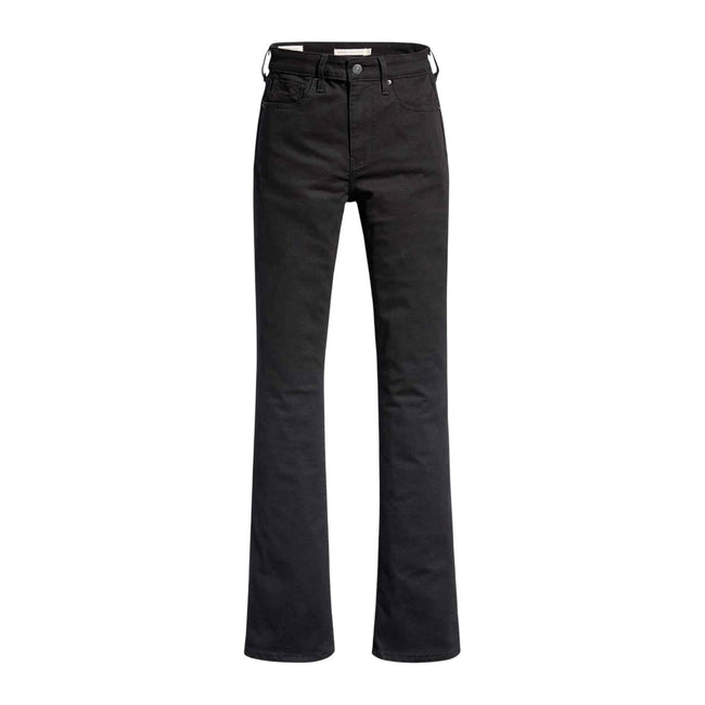 Black - Front - Levis Womens-Ladies 725 Night Is Black High Rise Bootcut Jeans