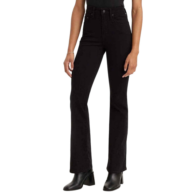 Black - Lifestyle - Levis Womens-Ladies 725 Night Is Black High Rise Bootcut Jeans
