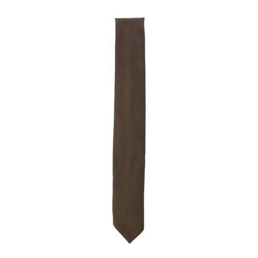 Green - Front - Boss Mens Classic Plain Silk Tie