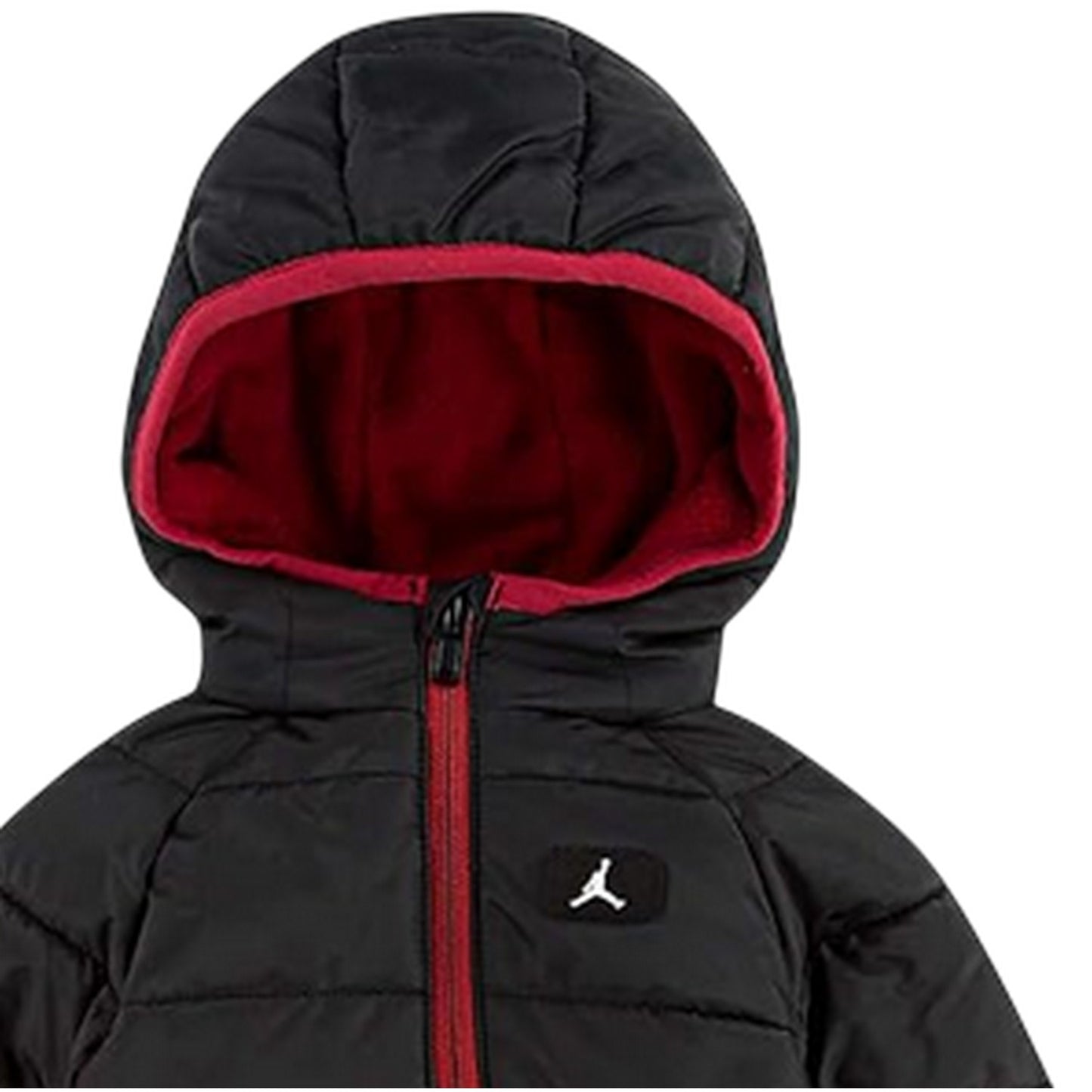 Black - Side - Nike Baby Air Jordan Logo Hooded Jumpsuit