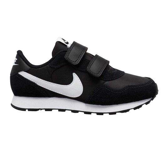 Black-White - Front - Nike Girls MD Valiant Suede Panel Trainers
