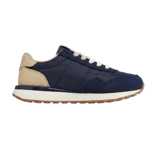 Navy-White - Front - Ralph Lauren Childrens-Kids Train 89 Trainers