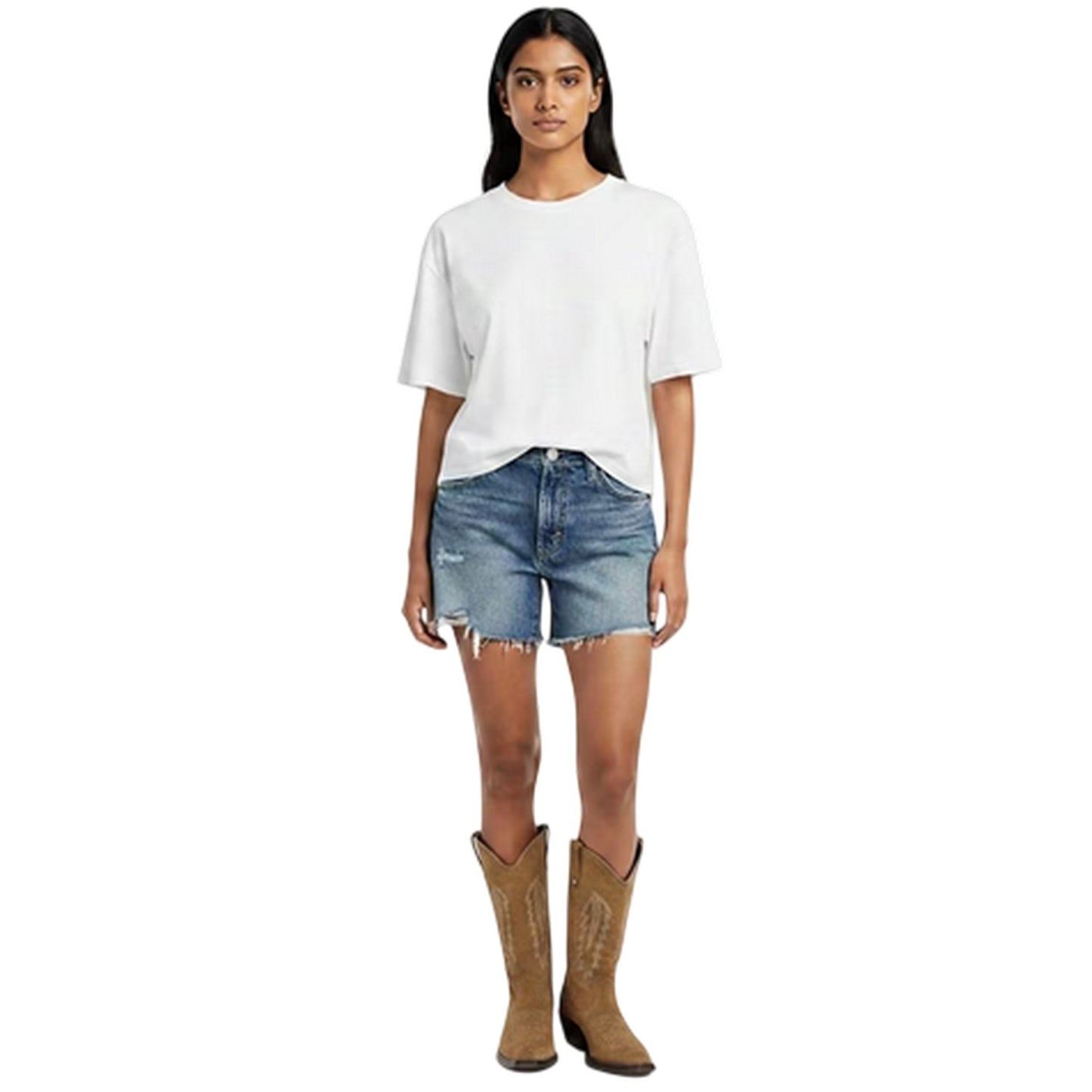 Like It Love It - Pack Shot - Levis Womens-Ladies Ribcage Denim Shorts