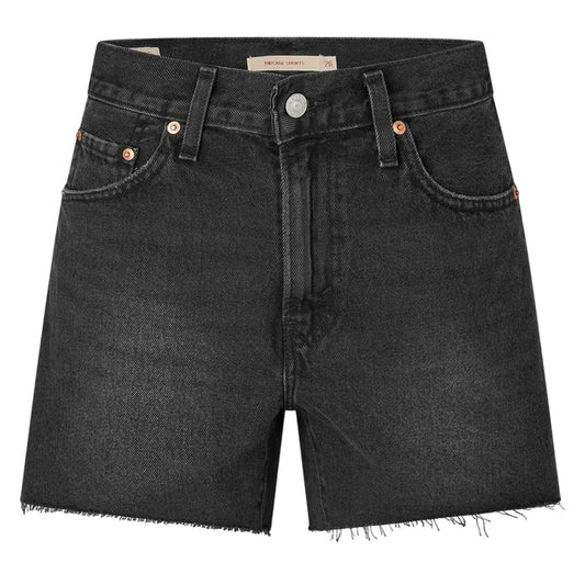 Shrink Up - Front - Levis Womens-Ladies Ribcage Denim Shorts