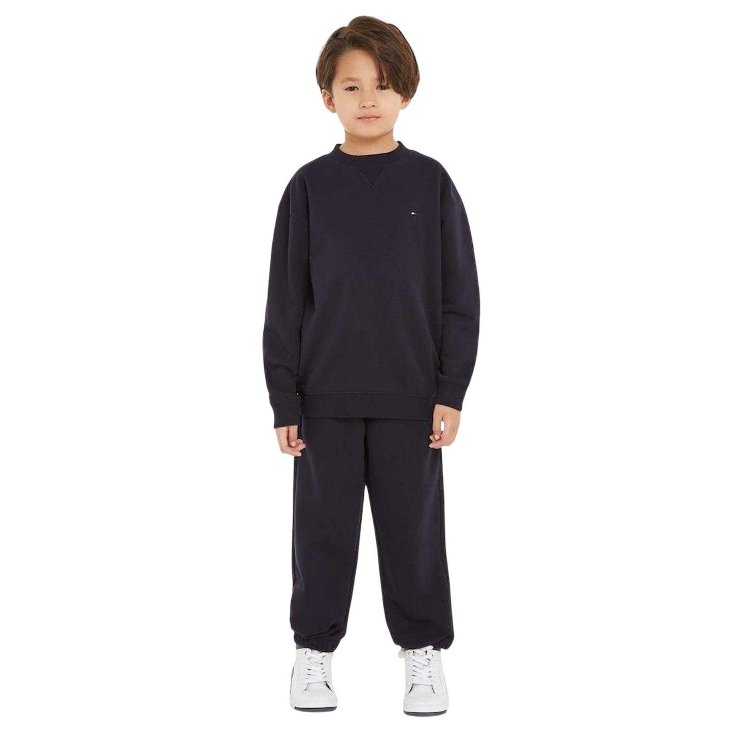 Desert Sky - Lifestyle - Tommy Hilfiger Childrens-Kids Logo Jersey Crew Neck Tracksuit