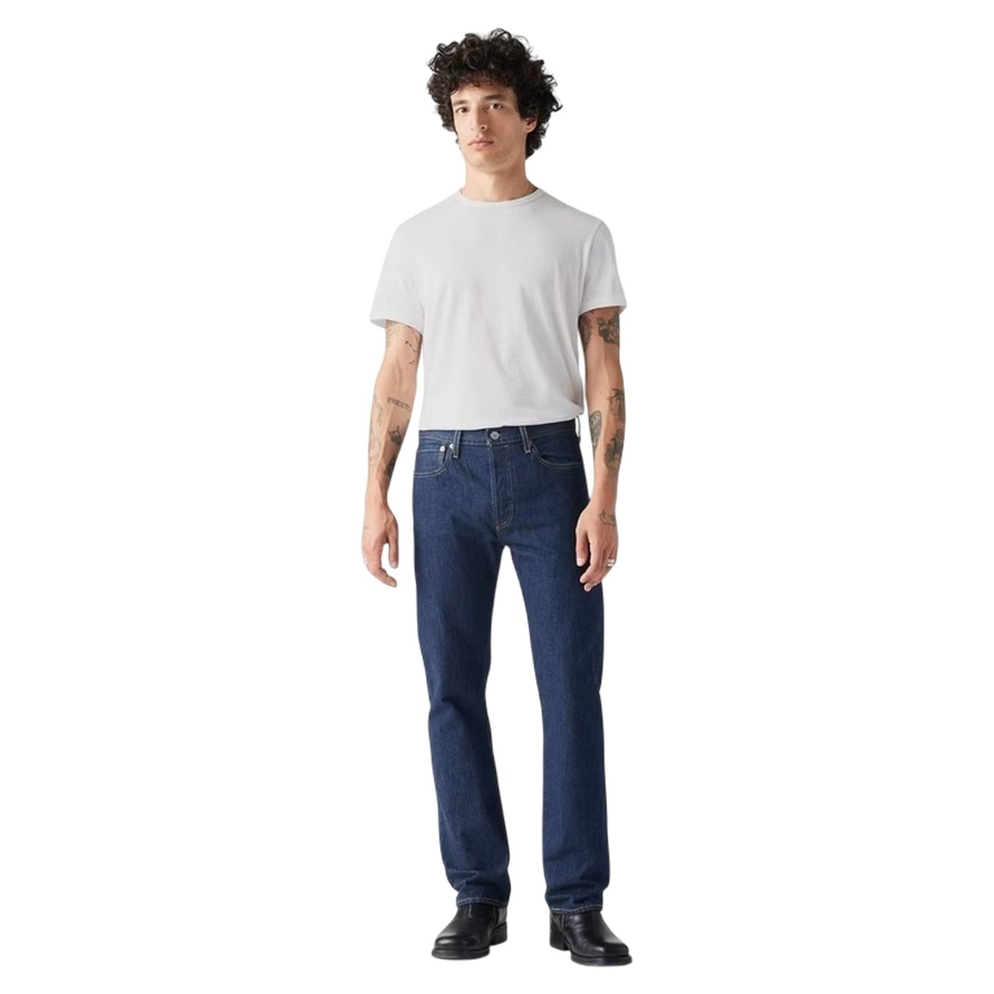 One Wash - Lifestyle - Levis Mens 501 Original Straight Jeans