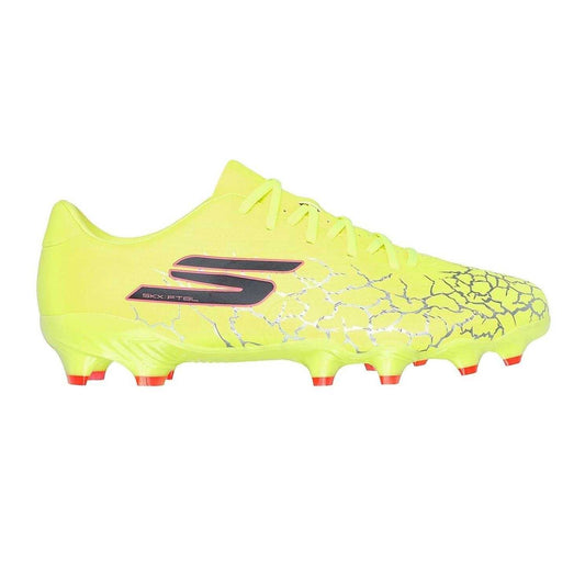 Yellow-Black - Front - Skechers Childrens-Kids Skx 01 Academy Firm Ground Football Boots