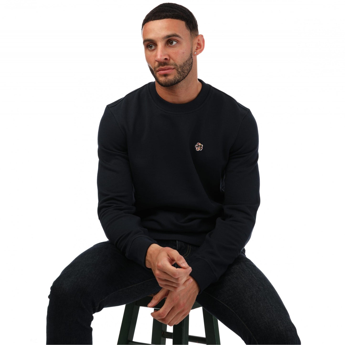 Navy - Lifestyle - Ted Baker Mens Hatton Crew Neck Sweatshirt