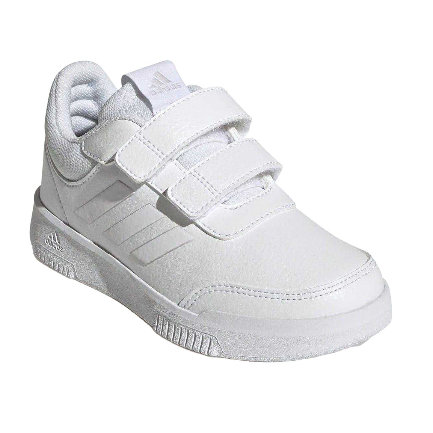 White - Pack Shot - Adidas Childrens-Kids Tensaur 3 Stripes Shoes