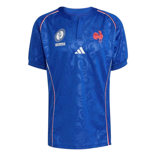 Team Royal Blue - Front - Adidas Unisex Adult 2025 France FFR Home Shirt