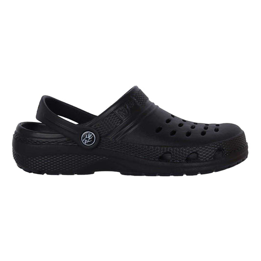Black - Front - Hot Tuna Childrens-Kids Ventilated Clogs