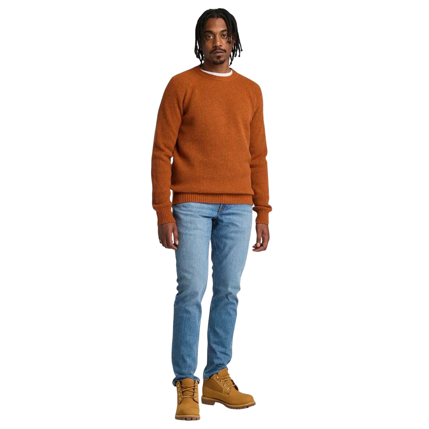 Denim - Lifestyle - Timberland Mens Sandown Stretch Leather Patch Slim Jeans
