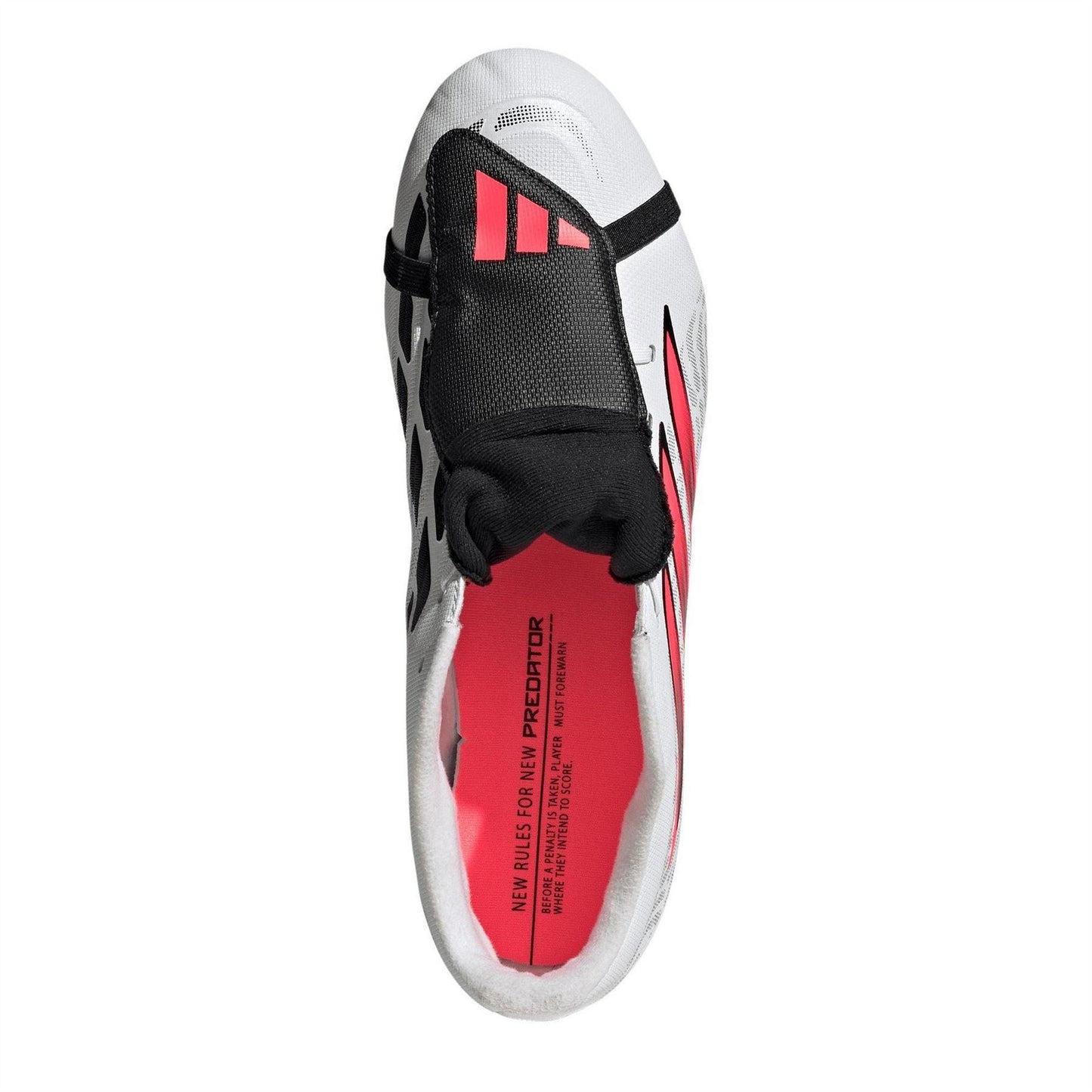 White-Coral - Close up - Adidas Mens Predator Firm Ground Football Boots