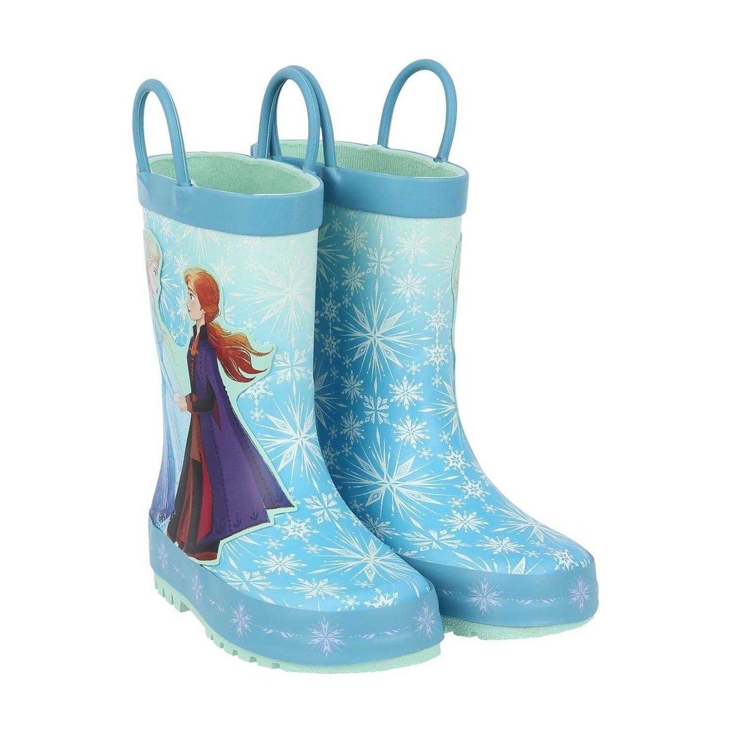 Blue - Pack Shot - Frozen Childrens-Kids Wellington Boots