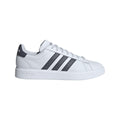 Grey-White - Front - Adidas Mens Grand Court 2.0 Trainers