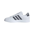 Grey-White - Pack Shot - Adidas Mens Grand Court 2.0 Trainers