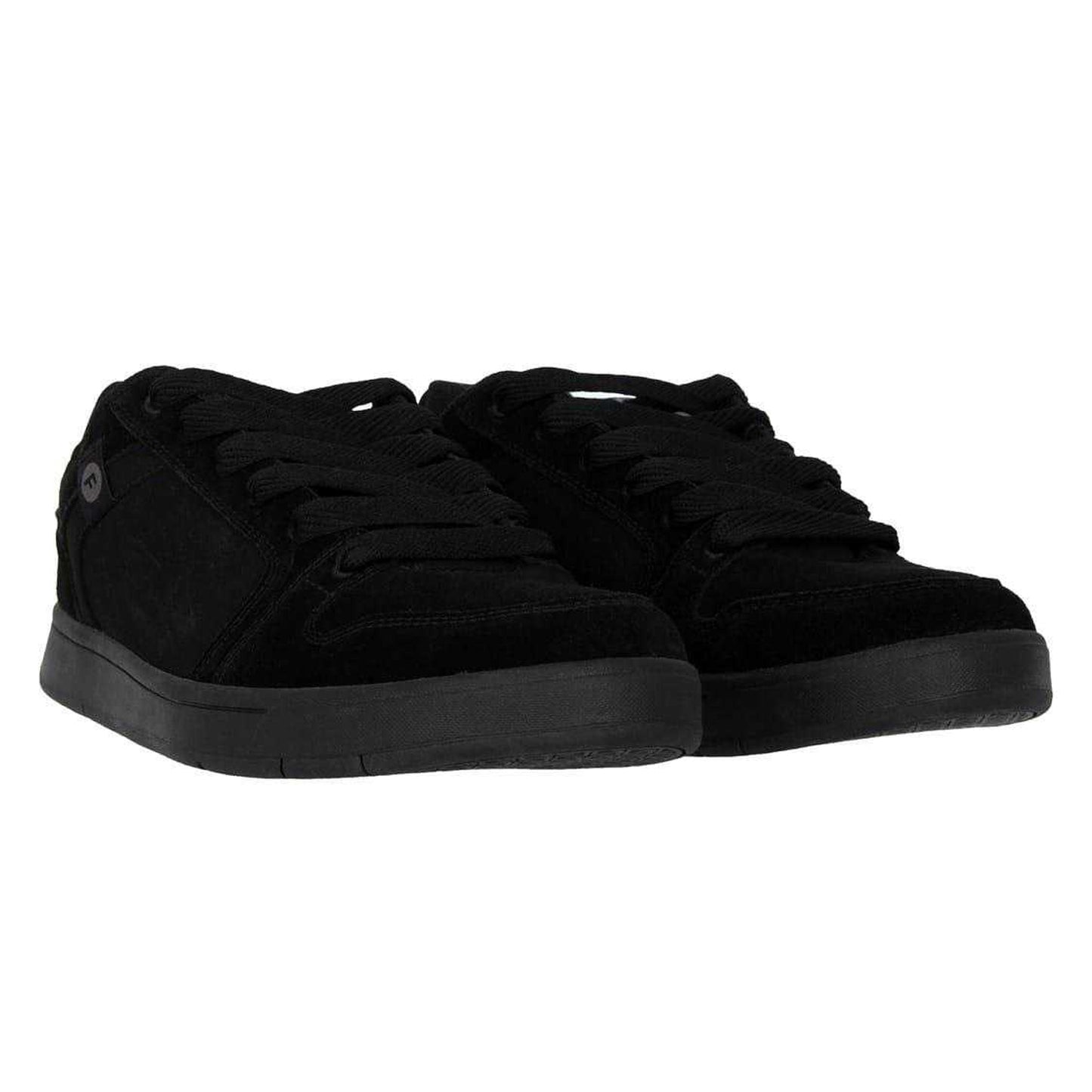 Black - Pack Shot - Fabric Mens Ollie Leather Flat Skate Shoes