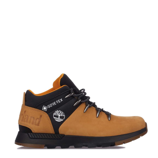 Grey - Front - Timberland Mens Sprint Trekker Leather Lace Up Mid Boots