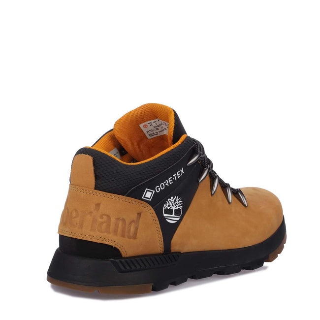 Grey - Side - Timberland Mens Sprint Trekker Leather Lace Up Mid Boots