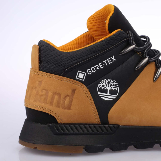 Grey - Close up - Timberland Mens Sprint Trekker Leather Lace Up Mid Boots