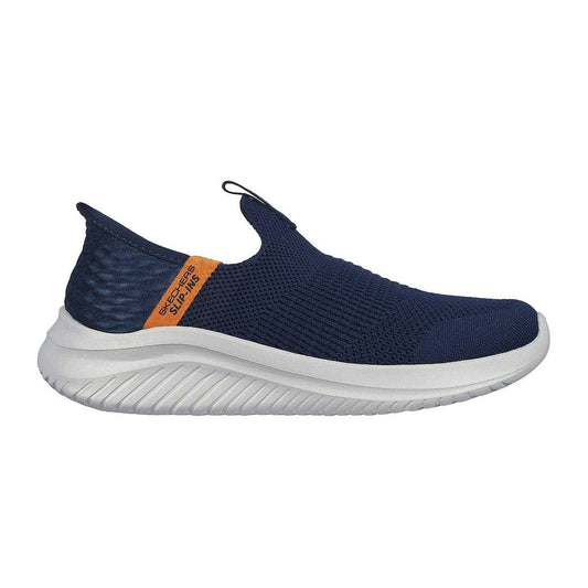 Navy - Front - Skechers Boys Ultra Flex 3.0 Slip-In Trainers