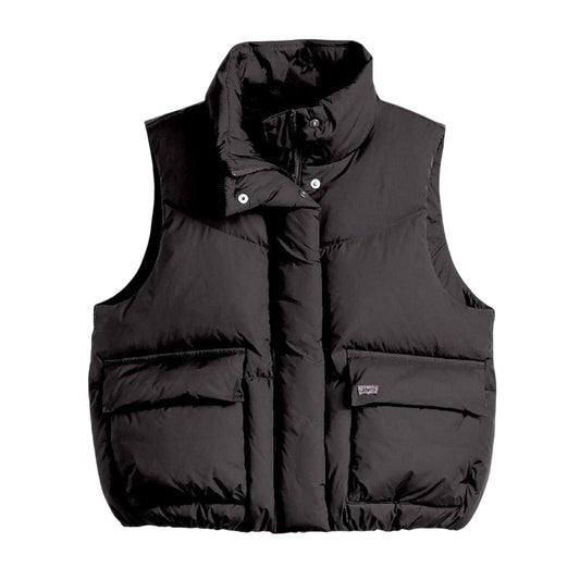 Caviar - Front - Levis Womens-Ladies Bubble Western Gilet