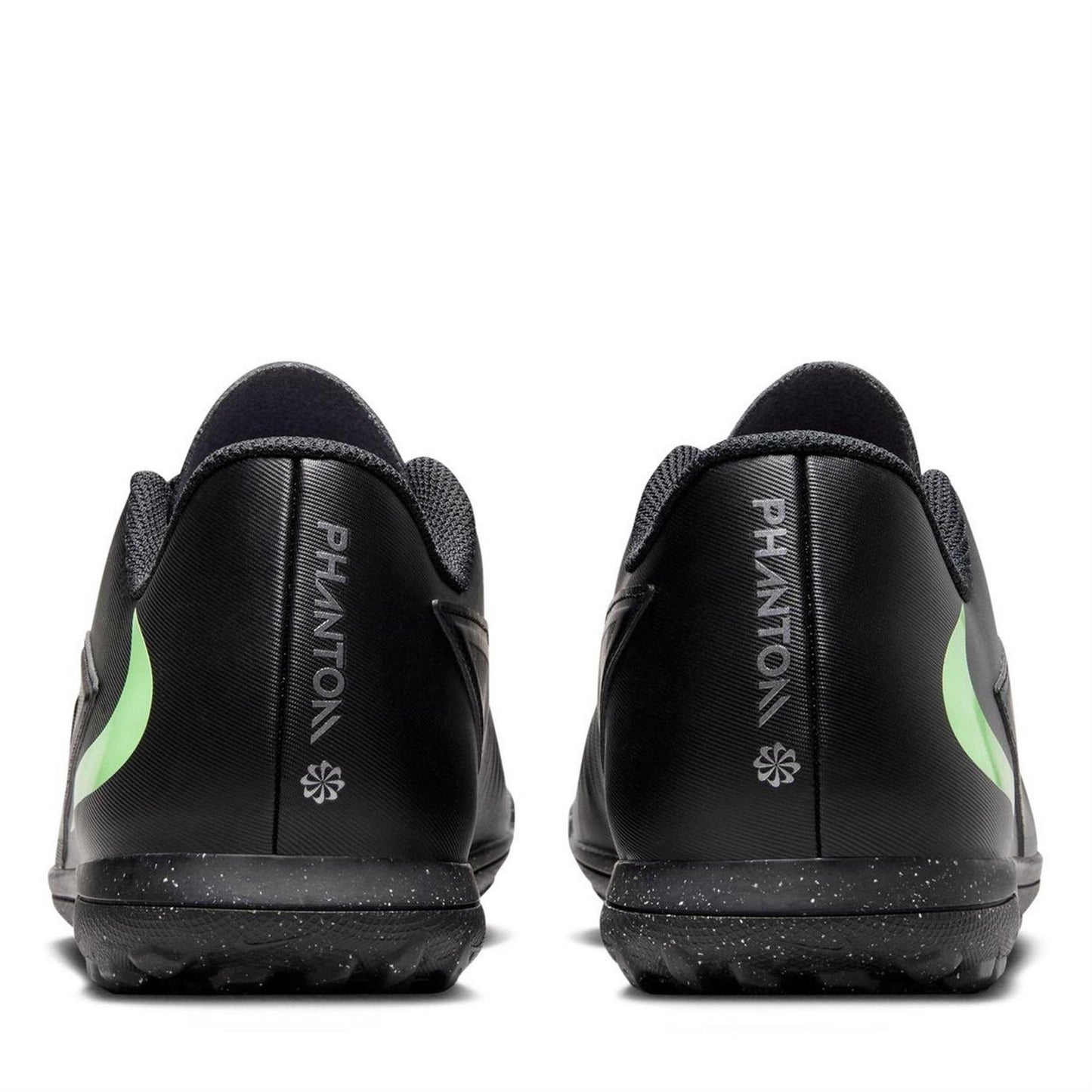 Black-Green - Close up - Nike Unisex Adult Phantom 6 Flat Football Boots