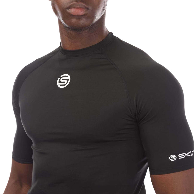 Black-Blackwatch - Side - Skins Mens Series-1 Short-Sleeved Top