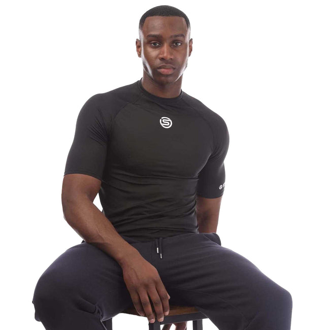 Black-Blackwatch - Lifestyle - Skins Mens Series-1 Short-Sleeved Top