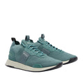 Green - Front - Boss Mens Titanium Suede Panel Running Trainers