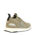 Olive Green - Back - Boss Mens Titanium Suede Panel Running Trainers