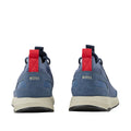 Blue - Back - Boss Mens Titanium Suede Panel Running Trainers