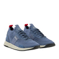 Blue - Front - Boss Mens Titanium Suede Panel Running Trainers