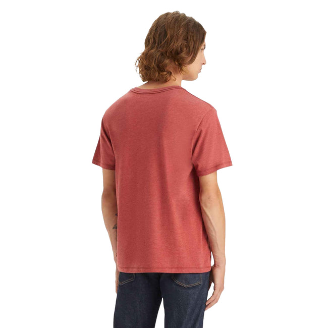Red - Back - Levis Mens Batwing Logo Logo T-Shirt