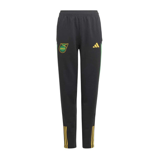 Black - Front - Adidas Childrens-Kids Tiro 23 Jamaica Training Tracksuit Bottoms